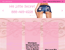 Tablet Screenshot of hislittlesecret.com